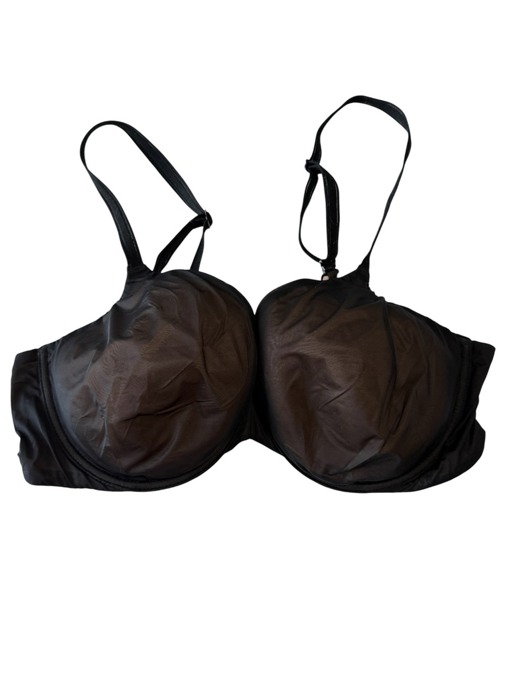 Victoria’s Secret Angel Light Bra Lined Perfect Coverage Black Solid Sz 38C